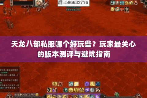 天龙八部私服哪个好玩些？玩家最关心的版本测评与避坑指南