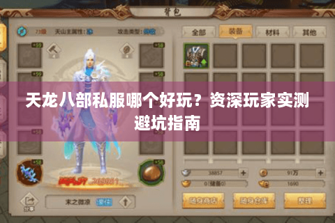 天龙八部私服哪个好玩？资深玩家实测避坑指南