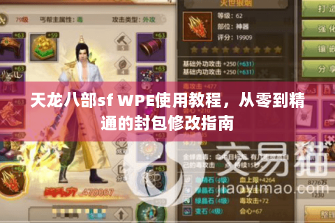 天龙八部sf WPE使用教程，从零到精通的封包修改指南