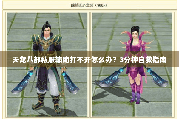 天龙八部私服辅助打不开怎么办？3分钟自救指南