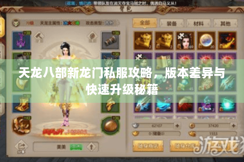 天龙八部新龙门私服攻略，版本差异与快速升级秘籍