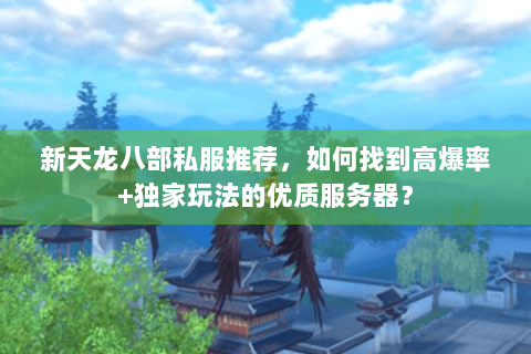 新天龙八部私服推荐，如何找到高爆率+独家玩法的优质服务器？