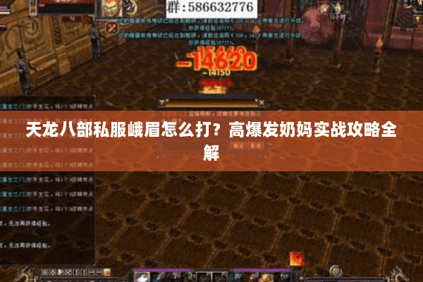 天龙八部私服峨眉怎么打？高爆发奶妈实战攻略全解