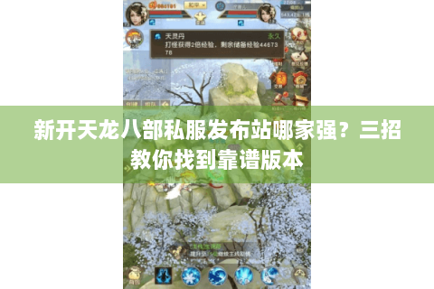 新开天龙八部私服发布站哪家强？三招教你找到靠谱版本