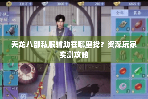 天龙八部私服辅助在哪里找？资深玩家实测攻略