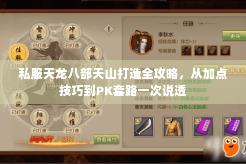 私服天龙八部天山打造全攻略，从加点技巧到PK套路一次说透