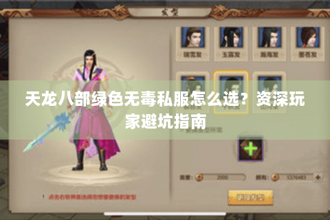 天龙八部绿色无毒私服怎么选？资深玩家避坑指南