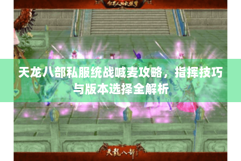 天龙八部私服统战喊麦攻略，指挥技巧与版本选择全解析