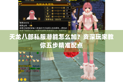 天龙八部私服潜能怎么加？资深玩家教你五步精准配点
