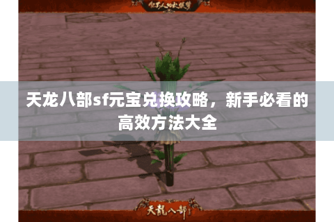 天龙八部sf元宝兑换攻略，新手必看的高效方法大全