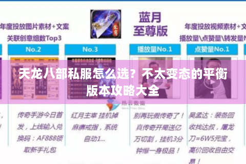 天龙八部私服怎么选？不太变态的平衡版本攻略大全