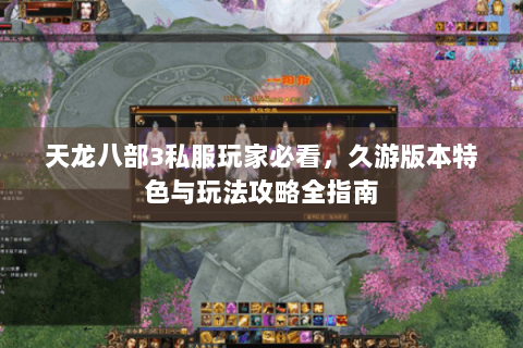 天龙八部3私服玩家必看，久游版本特色与玩法攻略全指南