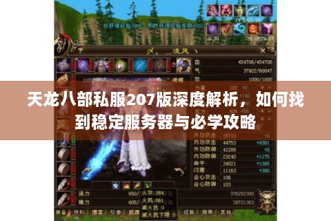 天龙八部私服207版深度解析，如何找到稳定服务器与必学攻略
