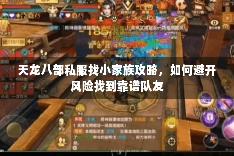 天龙八部私服找小家族攻略，如何避开风险找到靠谱队友