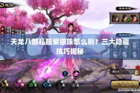 天龙八部私服紫银珠怎么刷？三大隐藏技巧揭秘