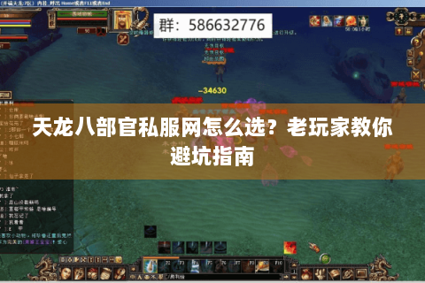 天龙八部官私服网怎么选？老玩家教你避坑指南