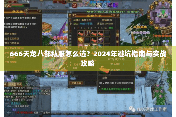 666天龙八部私服怎么选?2024年避坑指南与实战攻略 666天龙八部私服怎么选?2024年避坑指南与实战攻略
