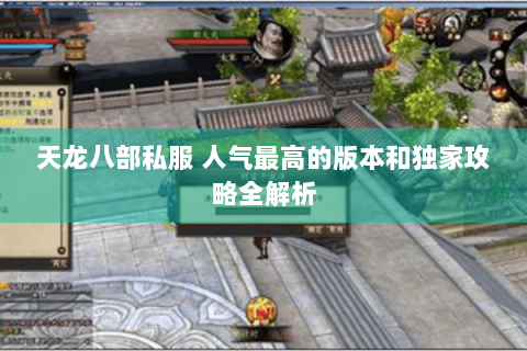 天龙八部私服 人气最高的版本和独家攻略全解析