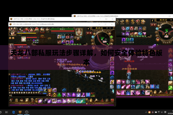 天龙八部私服玩法步骤详解，如何安全体验特色版本
