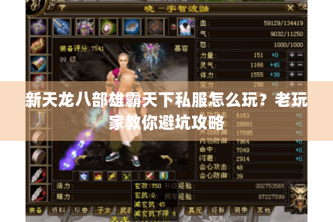 新天龙八部雄霸天下私服怎么玩？老玩家教你避坑攻略