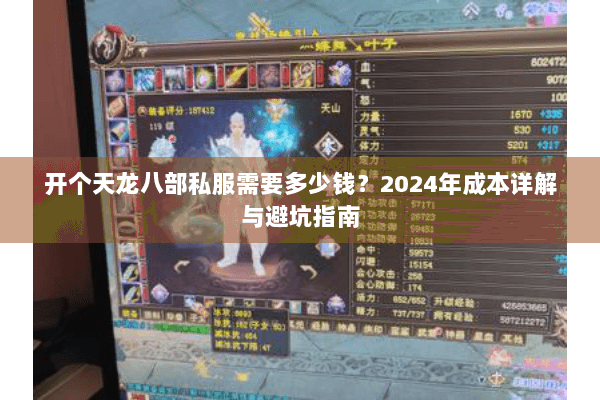 开个天龙八部私服需要多少钱？2024年成本详解与避坑指南