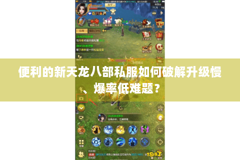 便利的新天龙八部私服如何破解升级慢、爆率低难题？