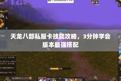 天龙八部私服卡技能攻略，3分钟学会版本最强搭配