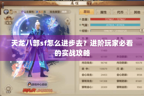 天龙八部sf怎么进步去？进阶玩家必看的实战攻略