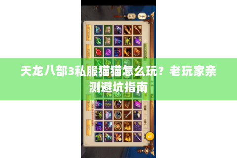 天龙八部3私服猫猫怎么玩？老玩家亲测避坑指南