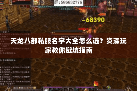 天龙八部私服名字大全怎么选？资深玩家教你避坑指南