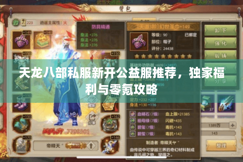 天龙八部私服新开公益服推荐，独家福利与零氪攻略