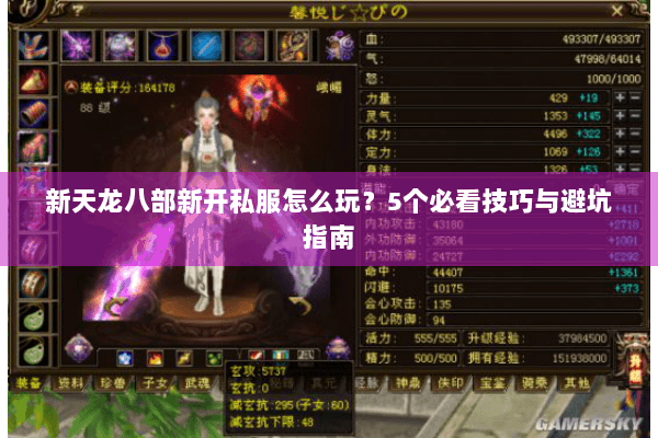 新天龙八部新开私服怎么玩？5个必看技巧与避坑指南