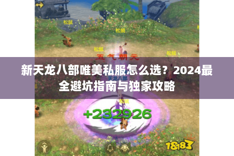 新天龙八部唯美私服怎么选？2024最全避坑指南与独家攻略