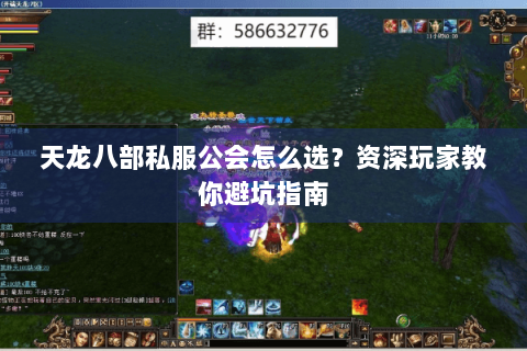 天龙八部私服公会怎么选？资深玩家教你避坑指南