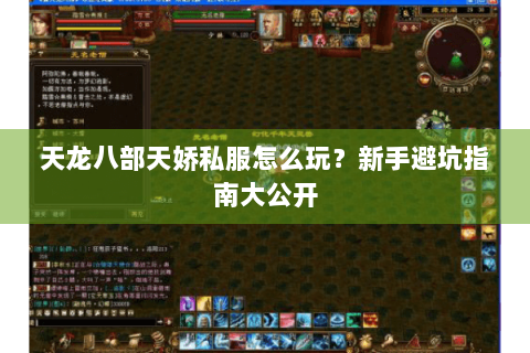 天龙八部天娇私服怎么玩？新手避坑指南大公开