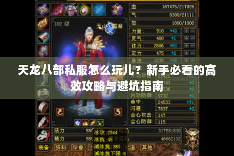 天龙八部私服怎么玩儿？新手必看的高效攻略与避坑指南