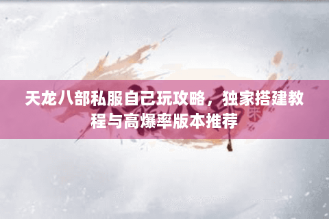天龙八部私服自己玩攻略，独家搭建教程与高爆率版本推荐