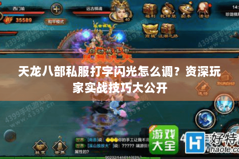 天龙八部私服打字闪光怎么调？资深玩家实战技巧大公开