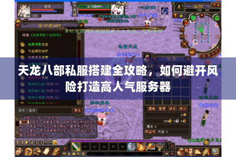 天龙八部私服搭建全攻略，如何避开风险打造高人气服务器