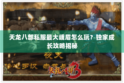 天龙八部私服最大峨眉怎么玩？独家成长攻略揭秘