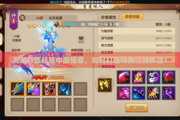 天龙八部私服中国惬意，如何打造完美江湖体验？