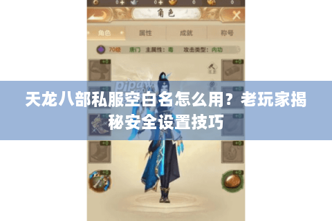 天龙八部私服空白名怎么用？老玩家揭秘安全设置技巧