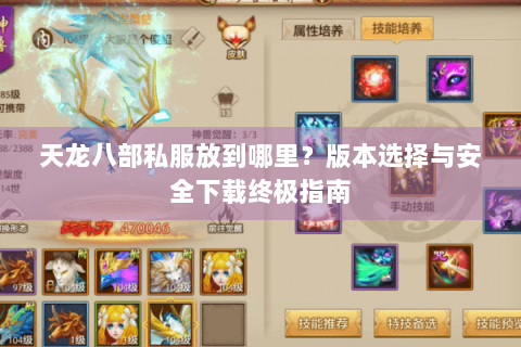 天龙八部私服放到哪里？版本选择与安全下载终极指南