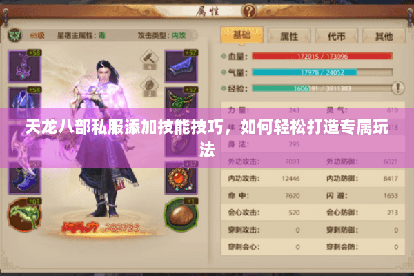 天龙八部私服添加技能技巧，如何轻松打造专属玩法