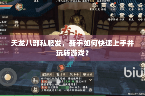 天龙八部私服发，新手如何快速上手并玩转游戏？