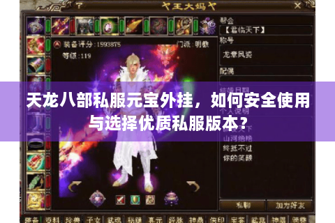 天龙八部私服元宝外挂，如何安全使用与选择优质私服版本？