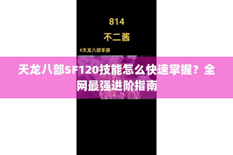 天龙八部SF120技能怎么快速掌握？全网最强进阶指南