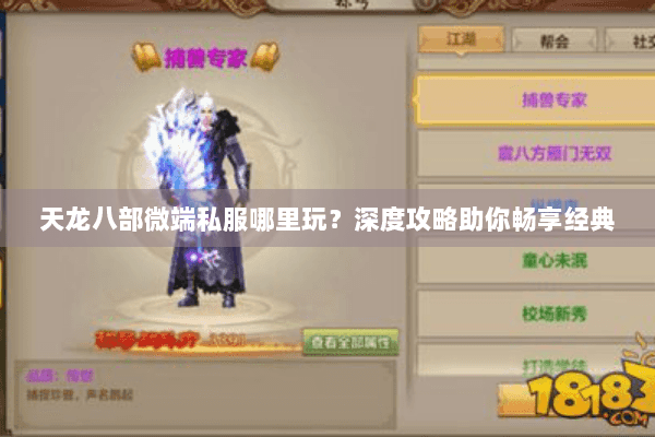 天龙八部微端私服哪里玩？深度攻略助你畅享经典