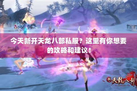 今天新开天龙八部私服？这里有你想要的攻略和建议！