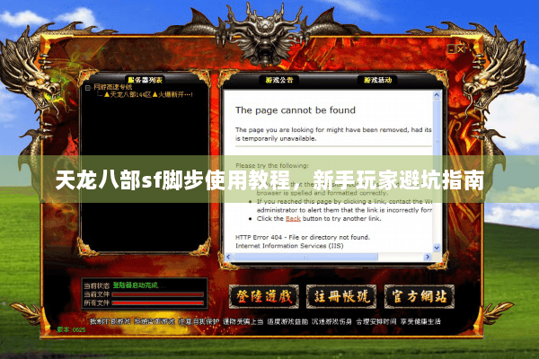天龙八部sf脚步使用教程，新手玩家避坑指南